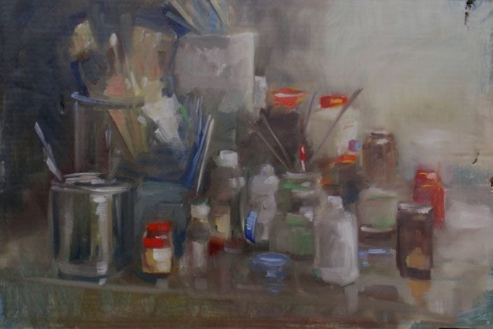 Stilleven in mijn atelier Stilleven in mijn atelier