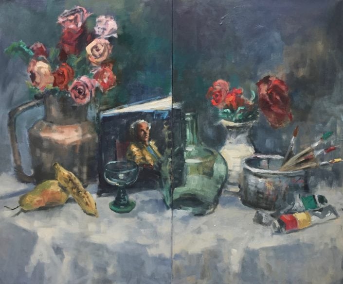 Schilderij (Tweeluik) Stilleven Schilderij (Tweeluik) Stilleven